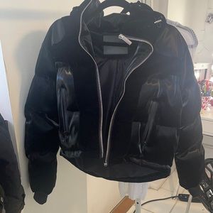 Maniere de voir black puffer jacket